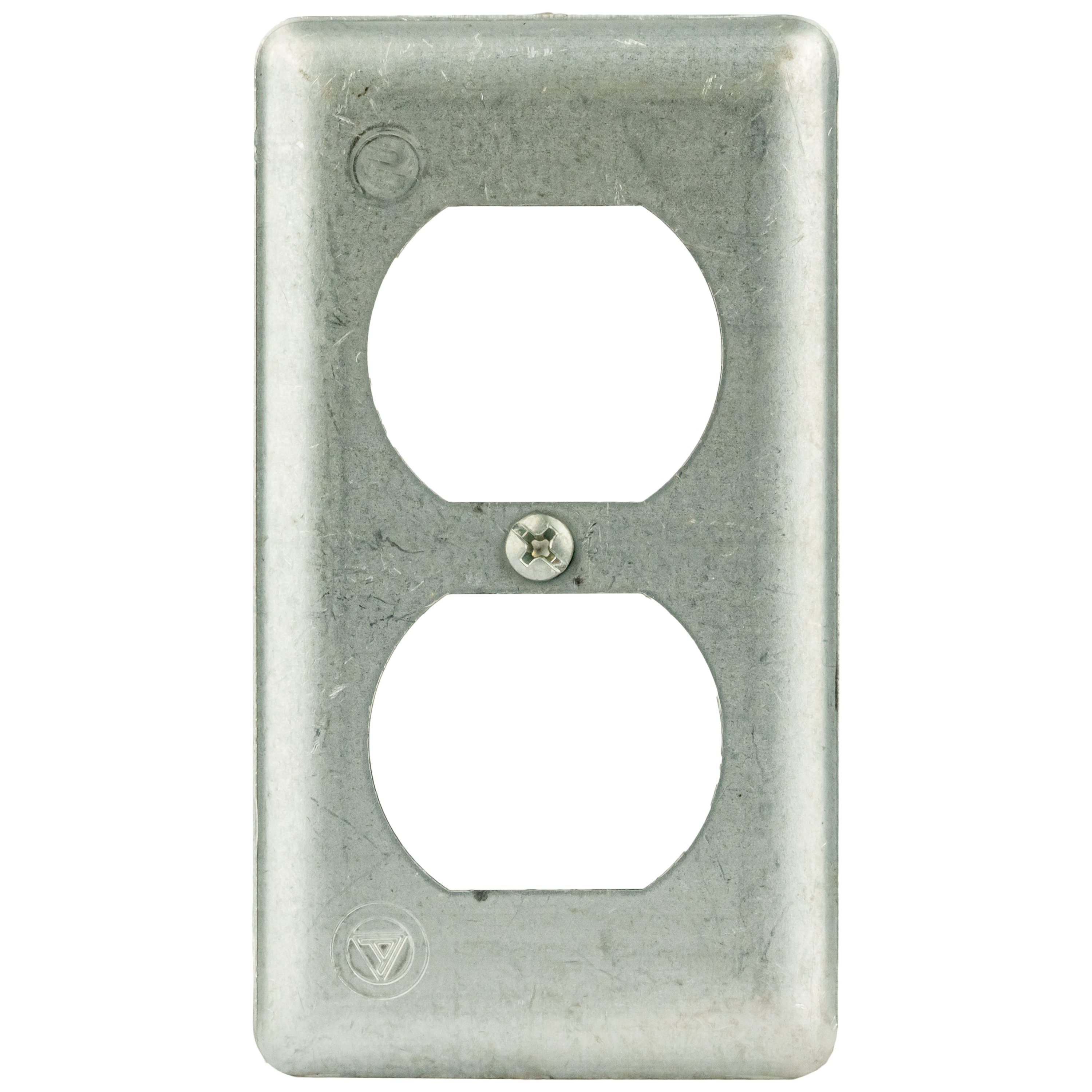 Box Cover - Duplex Receptacle - Steel - 4 x 2-1/8 in